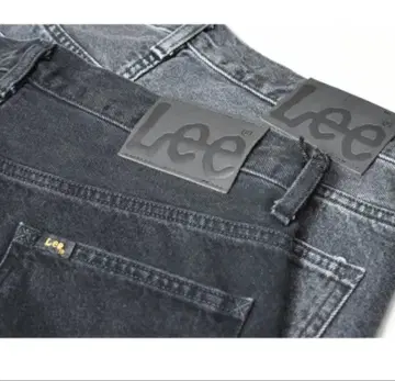 Lee Riders 블랙 데님 와이드 레그