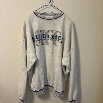 남성용 맨투맨 구제 의류 그레이