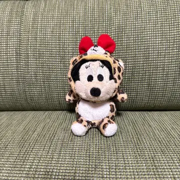 디즈니 미니 봉제 인형 참 레오파드 무늬 레오파드