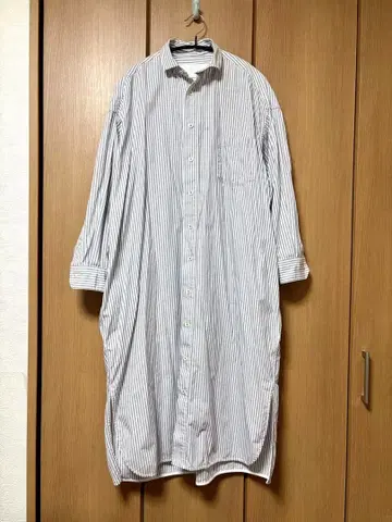 TICCA 셔츠 원피스 라이트 블루 스트라이프