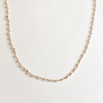 agete 아가트 담수 펄 목걸이 심플