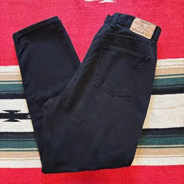 90s 에디 바우어 블랙 데님 멕시코제