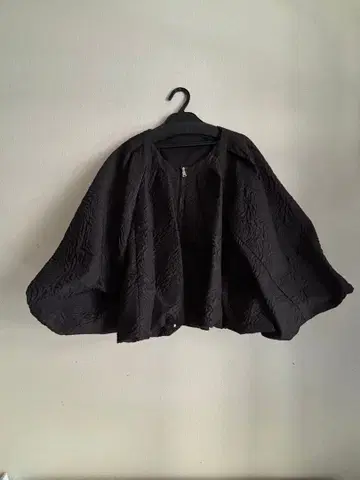 플라워 자카드 블루종 블랙