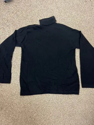 무인양품 캐시미어 터틀넥 스웨터 블랙 M