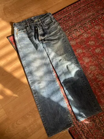 남성용 데님 구제 의류