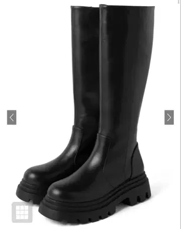 가죽 통굽 롱 부츠[zr1060]