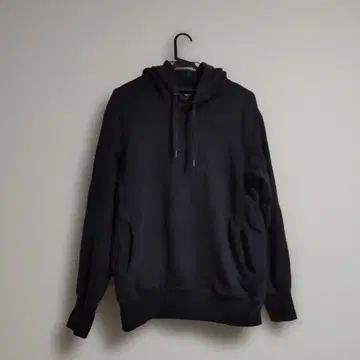 다크 네이비 후드 부착 맨투맨 후드티 (긴팔) 유니클로