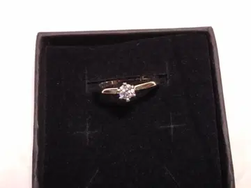 새상품 모이사나이트 프리 사이즈 반지 실버925