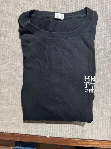 UNDFTD JAPAN 블랙 긴팔 T셔츠