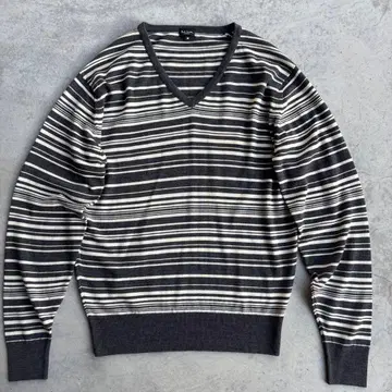 폴스미스 x 존스메들리 멀티 보더 니트 스웨터 영국제