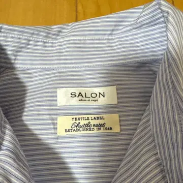 SALON 스트라이프 롱 셔츠