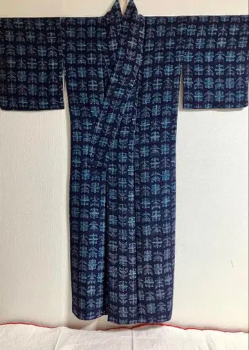 여성용 기모노 코몬 이중 기모노 순수 실크 로우케츠 염색풍 새상품급