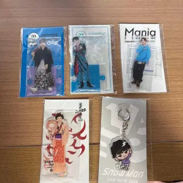 SnowMan 후카사와 타츠야 아크릴 스탠드 5개 세트