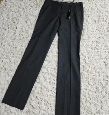 미사용 어태치먼트 울 테이퍼드 슬림 울 슬랙스