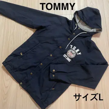 새상품급!!*타미힐피거: 사이즈 L: 네이비 색상 점퍼*