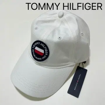 타미힐피거 캡 모자 로고 심플 여성용 흰색 화이트