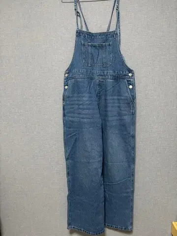 다크 데님 살로펫 와이드 레그