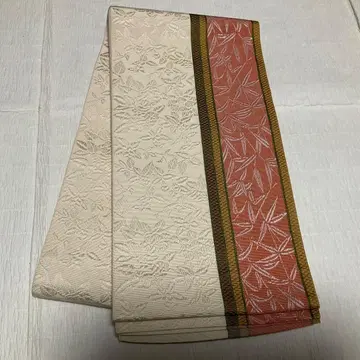 반폭 오비 하카타 오리 코부쿠로 오비 순수 실크