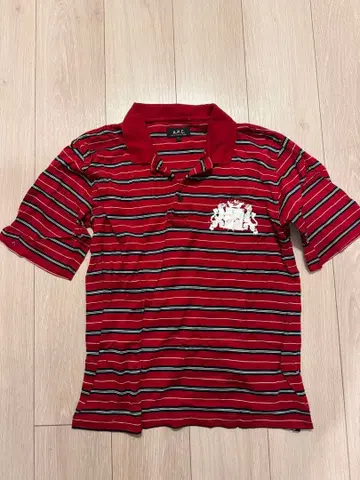 A.P.C. 레드 피케 셔츠 M