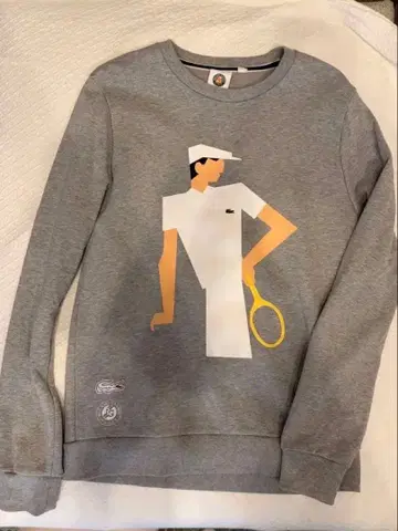 LACOSTE 롤랑가로스 트레이닝복 US S 그레이 프랑스 오픈