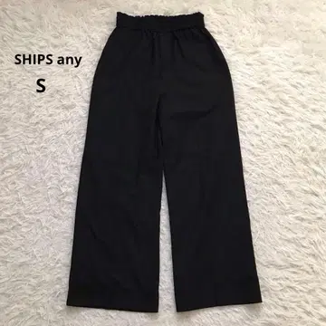 SHIPS any 쉽스에니 여성 팬츠 전체 밴딩 센터 프레스 블랙