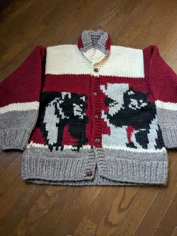 카우친 니트 가디건