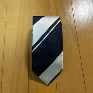 FRANCO BASSI 넥타이 네이비 실버