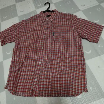 BackChannel 반팔 체크 셔츠 L 사이즈