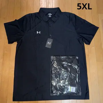 언더아머 버튼 다운 반팔 피케 셔츠 5XL 블랙 2장