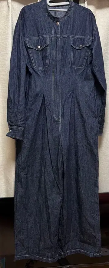 노카라 허리 턱 점프 수트 COMPACT