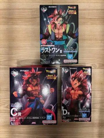 드래곤볼 제일복권 초사이어인 4 한계돌파 히어로즈 3체 세트