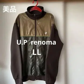 U.P renoma 올리브 그린과 브라운 점퍼