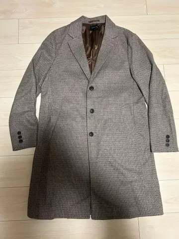 GLOBAL WORK 체스터 코트 하운드투스 체크 브라운