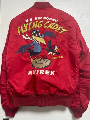 AVIREX/MA-1/레드/FLYING CADET 플라잉 카데트
