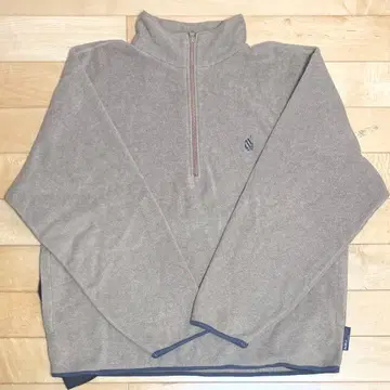 NAUTICA 플리스 자켓 하프 지퍼 베이지 계열 80년대~90년대