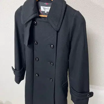 SONIA BY SONIA RYKIEL 울 더블 브레스트 롱 코트