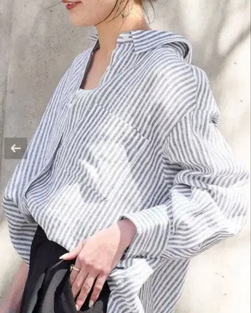 베이크루즈 B.CSTOCK 프렌치 린넨 레귤러 셔츠 새상품 미사용