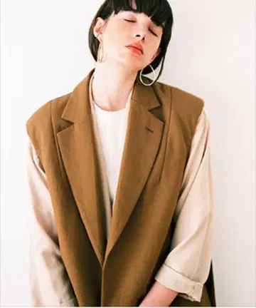 [ CLANE ] 울 코튼 테일러드 베스트