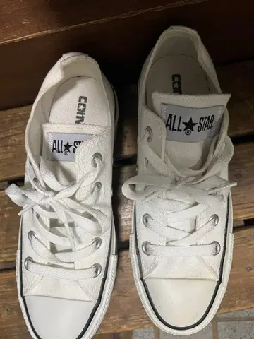 CONVERSE ALL STAR 화이트 플랫폼 스니커즈