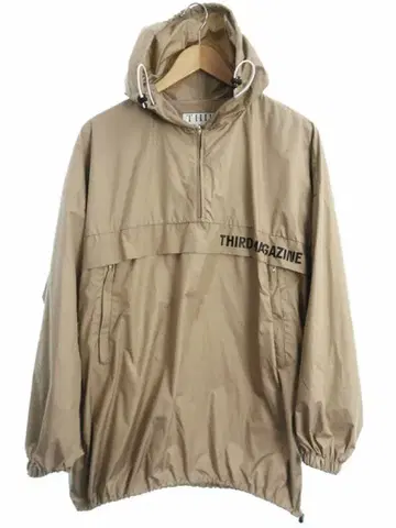 THIRD MAGAZINE 로고 프린트 아노락