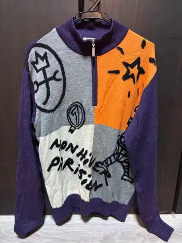 CASTELBAJAC 컬러 블록 니트 46