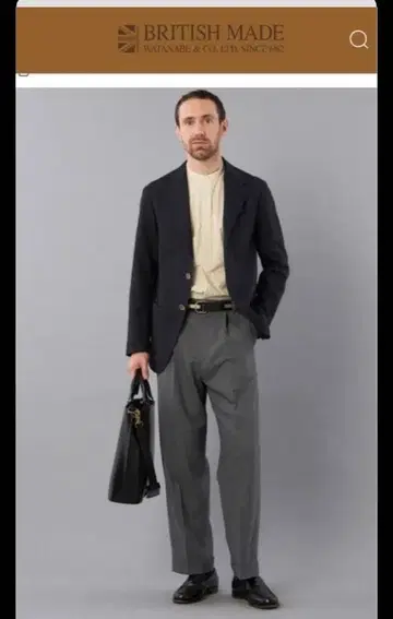 브리티시 메이드 드레스 와이드 팬츠 / 세인트 아이브스 (울 트로피컬)