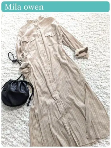 새상품급 [ Mila Owen ] 미라 오웬 시어 원피스 스트라이프