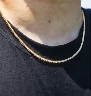 Glitter 럭셔리 테니스 목걸이 [ 2mm ] 51cm