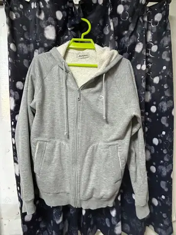phiten M 사이즈 그레이 집업 후드티 중고