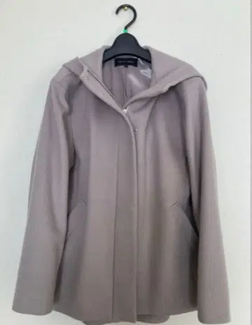 TRANS WORK 숏 비버 후디드 코트