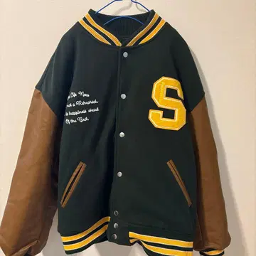 남성용 바시티 자켓 아우터 겉옷