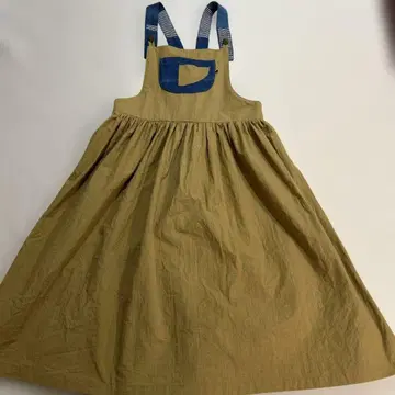 컨디션 최상 핸드메이드 작가님 오버롤 스커트 넉넉하게 13,800엔