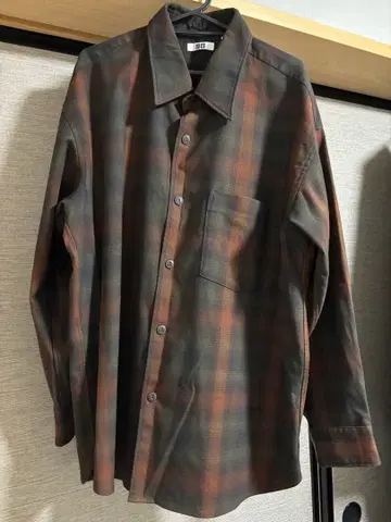 UNIQLO U 헤비 플란넬 오버 사이즈 셔츠