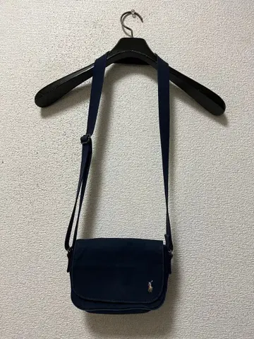 90s 랄프 로렌 미니 숄더백 /다크 네이비 포니 올드
